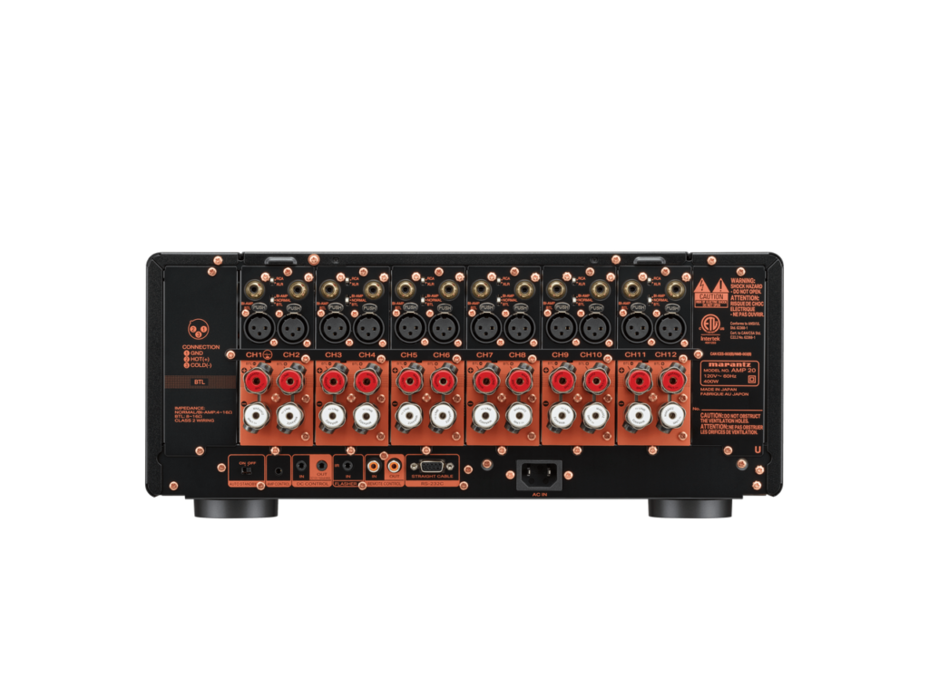 Marantz AMP 20 Back Panel Inputs And Outputs