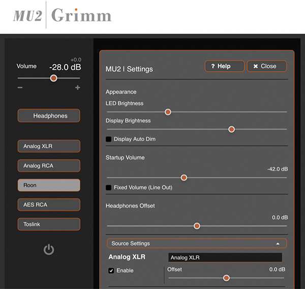 Grimm MU2 Settings