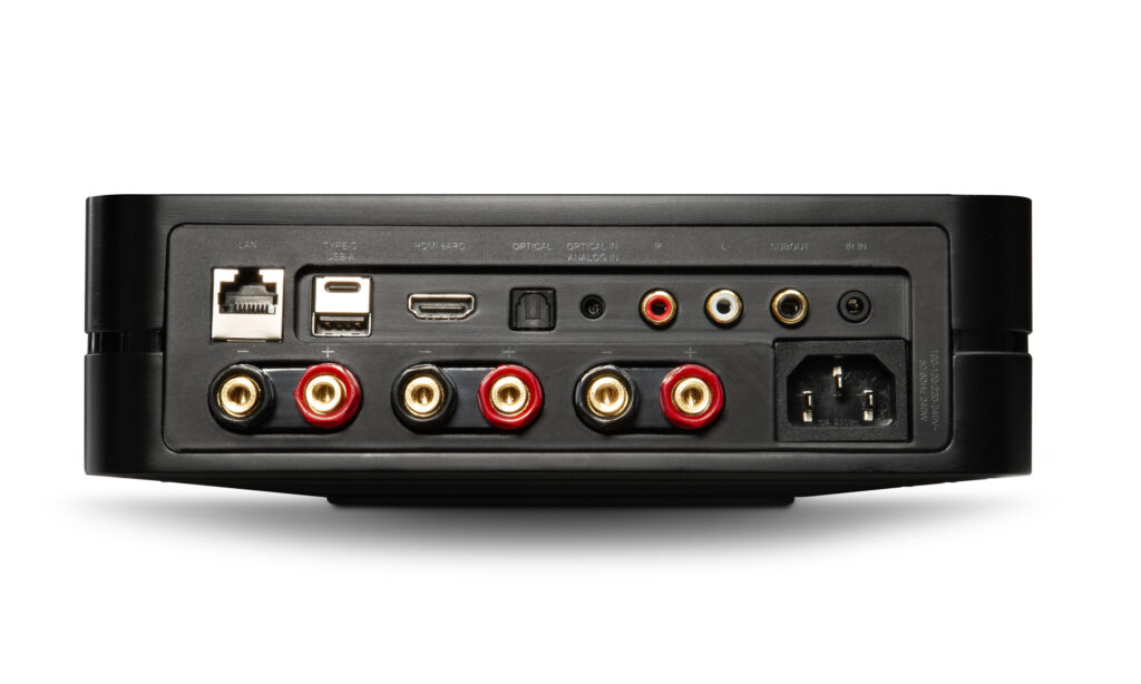 Bluesound Powernode input and output connections