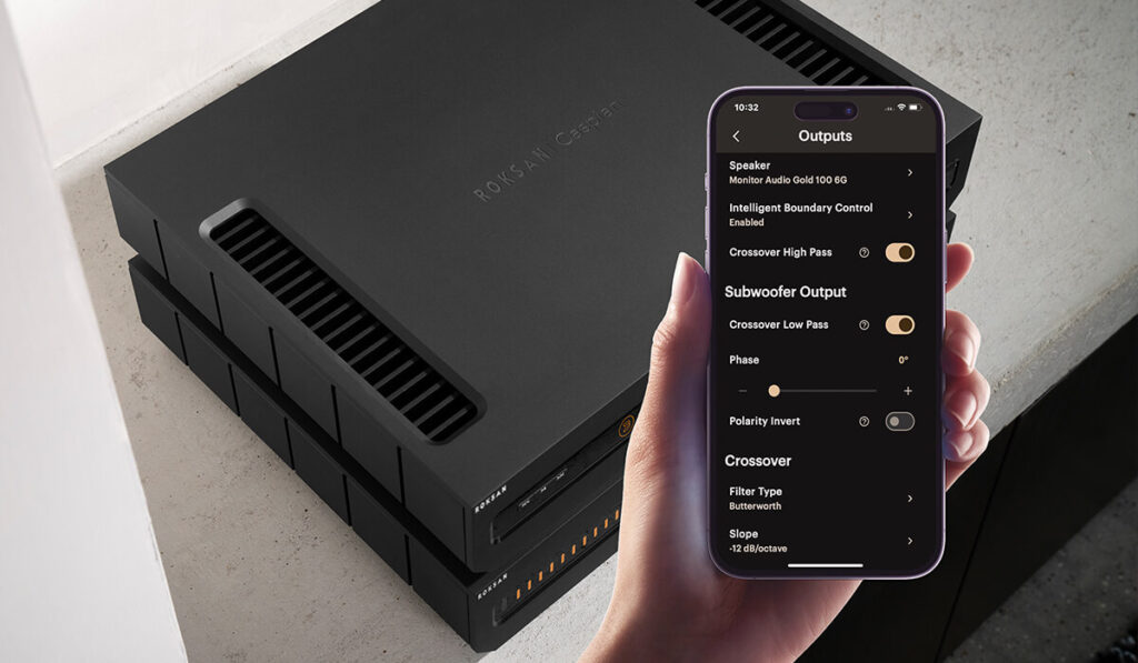 Roksan Caspian 4G streaming interface using MaestroUnite app for input control and network setup
