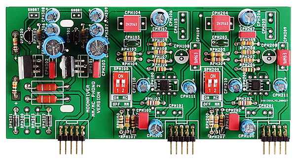 top view of Moonriver 404 Reference USB DAC Board Circuitry
