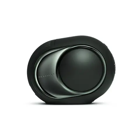 Devialet Phantom Ultimate Speaker in Black Finish with White background