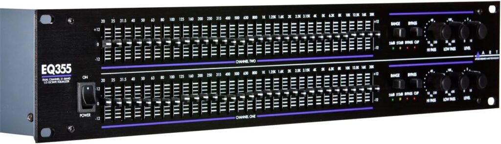 ART EQ355 dual channel 31-band graphic equalizer with balanced XLR and RCA connections - best premium external equalizer