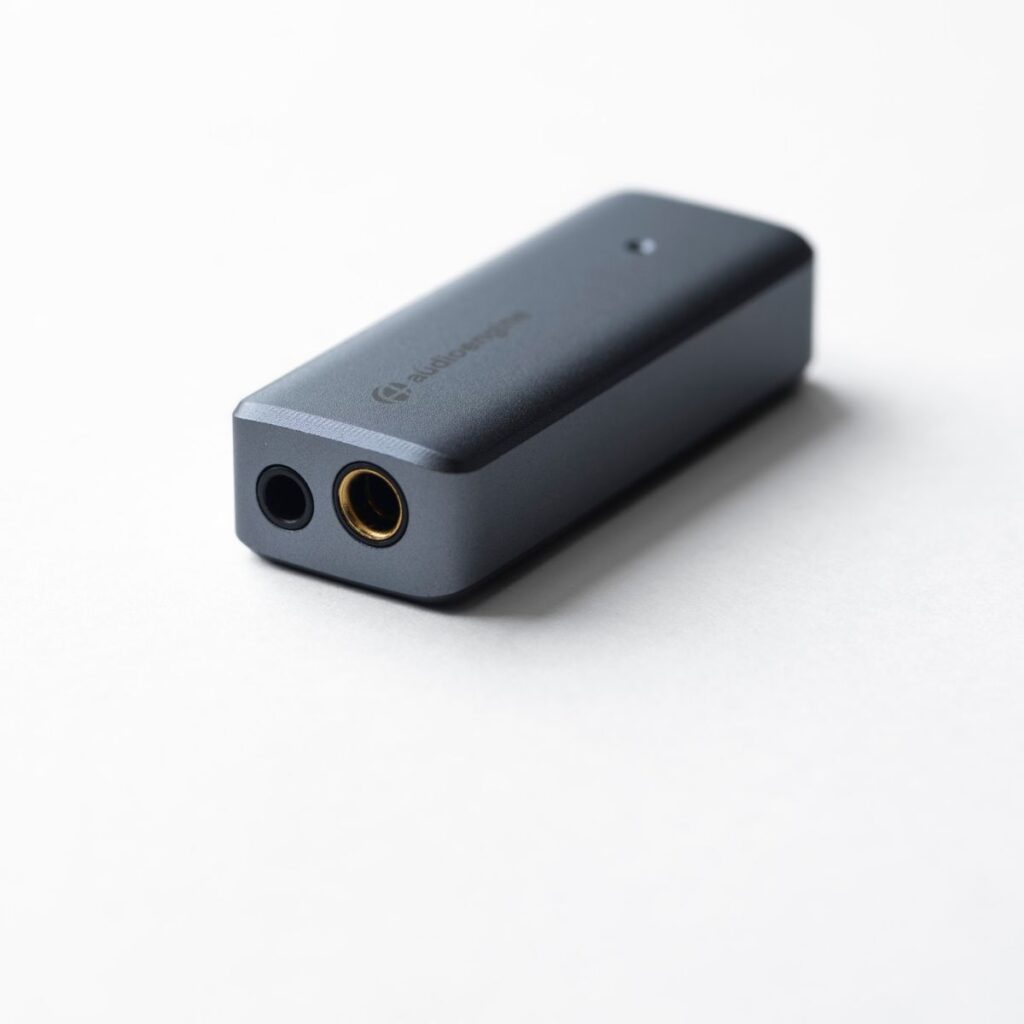 AudioEngine HXL portable balanced headphone amplifier and DAC with anodized aluminum chassis